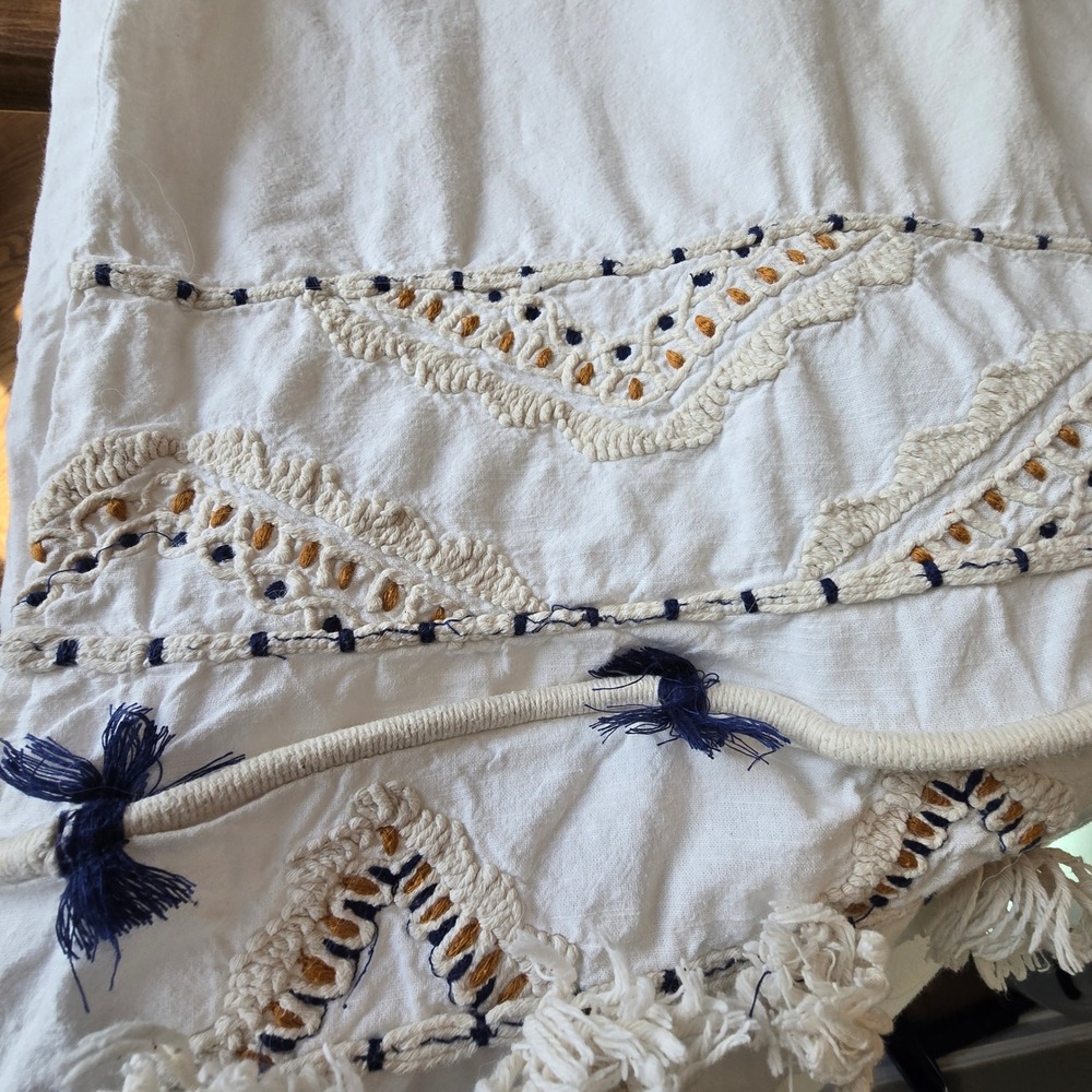 Vineet Bahl Romula for Anthropologie Embroidered Queen Duvet Cover Sham Set READ - Picture 6 of 16